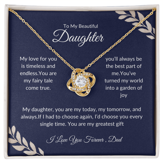 To My Daughter | Birthday, Graduation, Christmas Gift | Love Knot