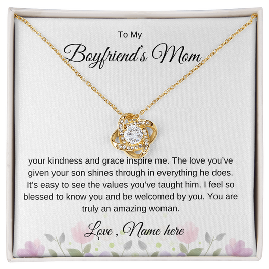 To My Boyfriend's Mom – Forever Love Necklac