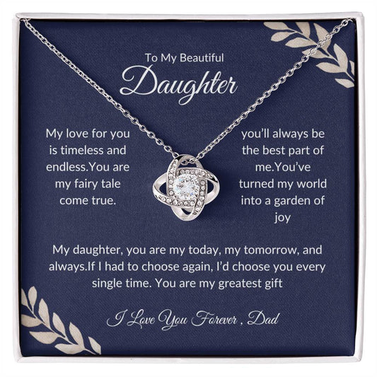To My Daughter | Birthday, Graduation, Christmas Gift | Love Knot