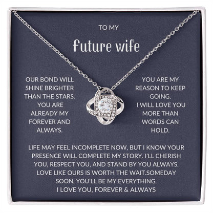 To My Future Wife – Forever Love Necklace with Emotional Card