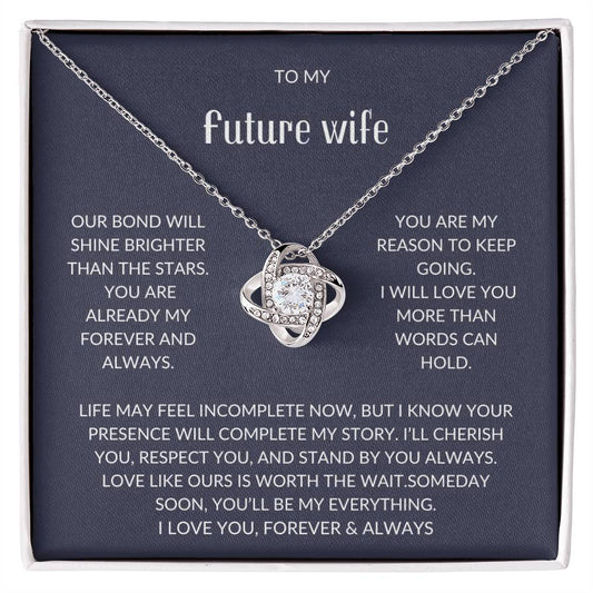 To My Future Wife – Forever Love Necklace with Emotional Card