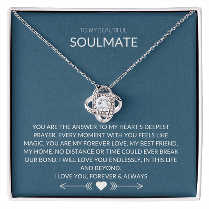 Soulmate Gift – Elegant Love Knot Necklace