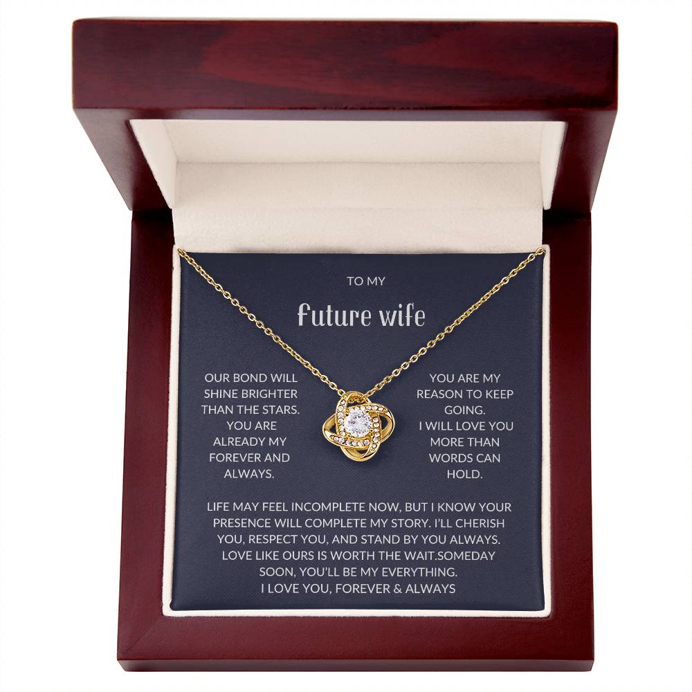 To My Future Wife – Forever Love Necklace with Emotional Card