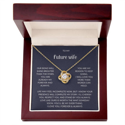 To My Future Wife – Forever Love Necklace with Emotional Card