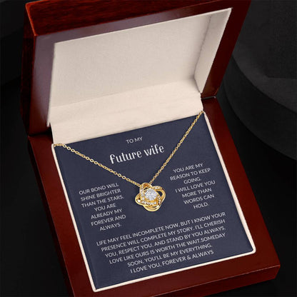 To My Future Wife – Forever Love Necklace with Emotional Card