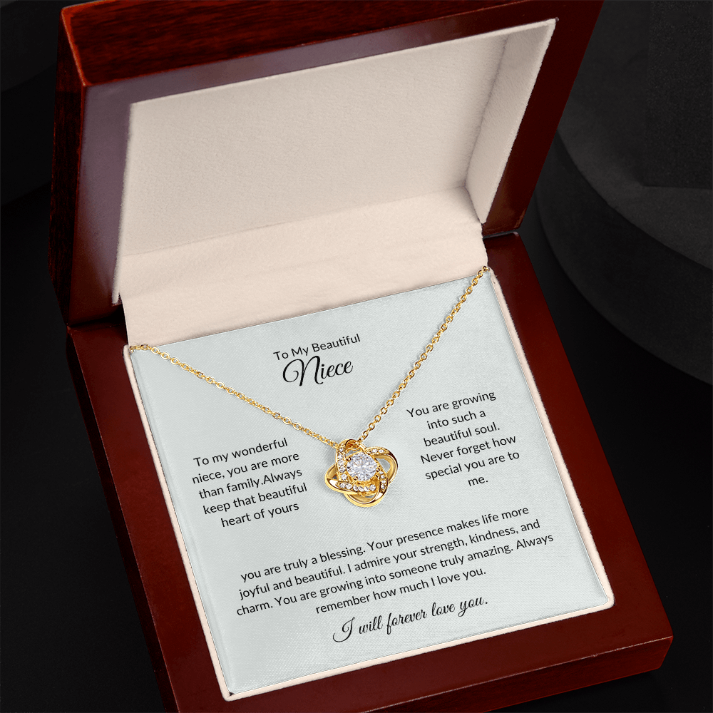 To My Niece – Forever Circle Necklace Symbolizing Eternal Bond
