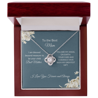 Mom Gift – Sparkling Heart Necklace with Elegant Gift Box
