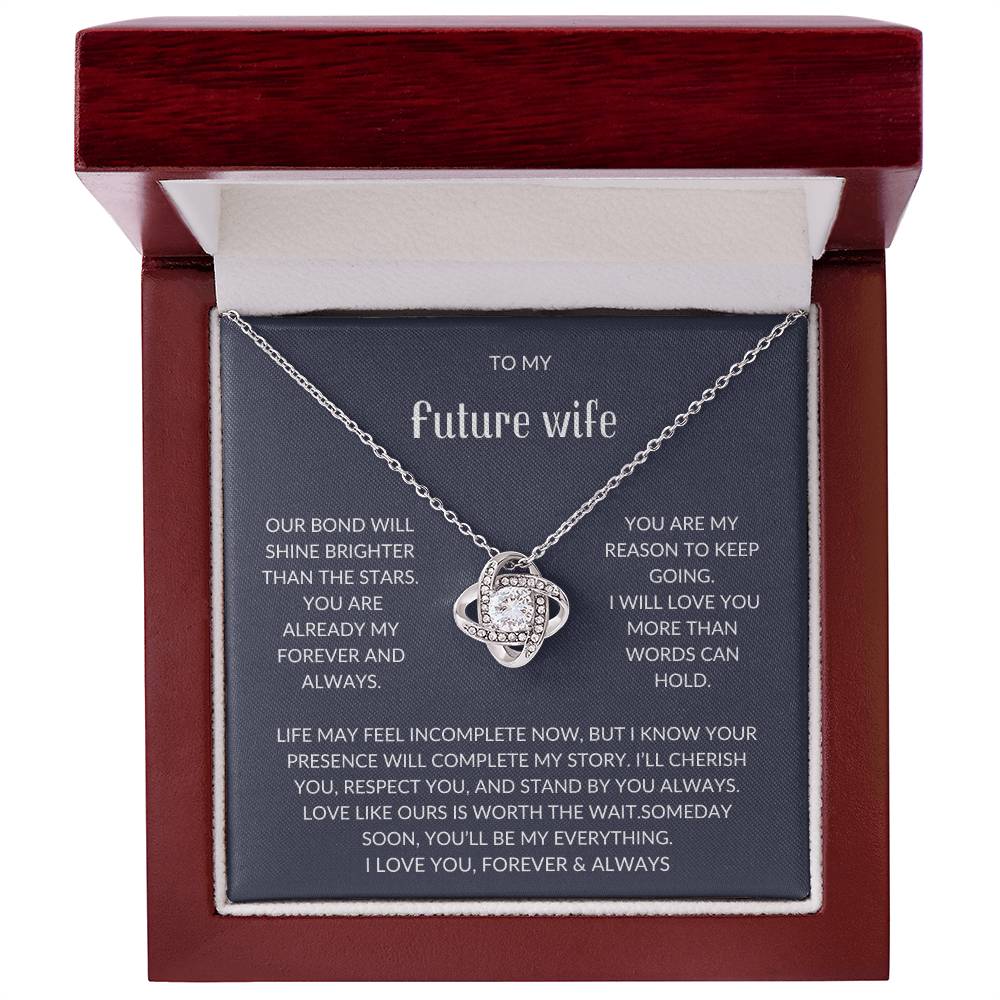 To My Future Wife – Forever Love Necklace with Emotional Card