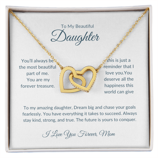 To My Daughter | Forever Love Necklace | Love Mom