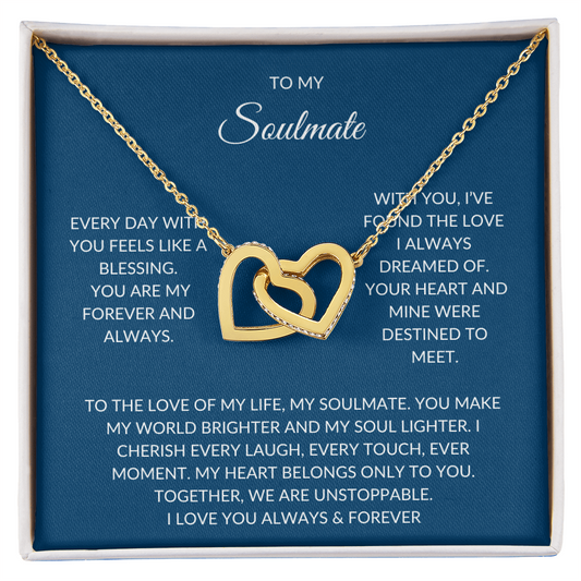 To My Soulmate – Eternal Bond Necklace with Romantic Message