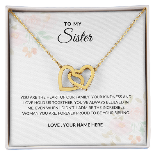 To My Sister – Forever Love Necklace Symbolizing Eternal Bond