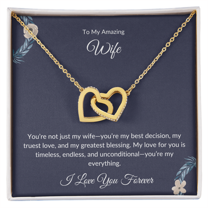 To My Beautiful Wife – Forever Love Necklace - Birthday Gift