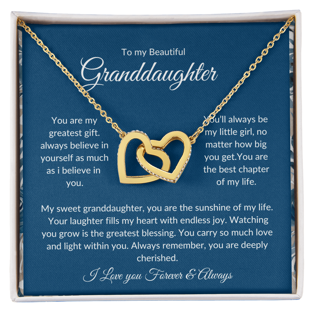 To My Granddaughter – Eternal Bond Necklace for Special Memories