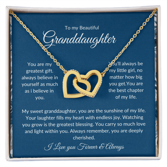 To My Granddaughter – Eternal Bond Necklace for Special Memories