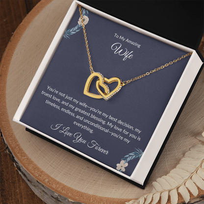 To My Beautiful Wife – Forever Love Necklace - Birthday Gift