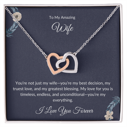 To My Beautiful Wife – Forever Love Necklace - Birthday Gift