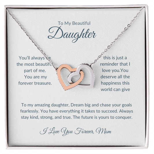 To My Daughter | Forever Love Necklace | Love Mom