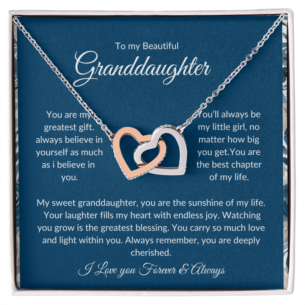 To My Granddaughter – Eternal Bond Necklace for Special Memories