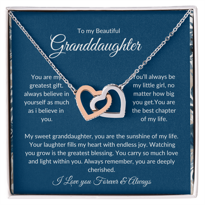 To My Granddaughter – Eternal Bond Necklace for Special Memories