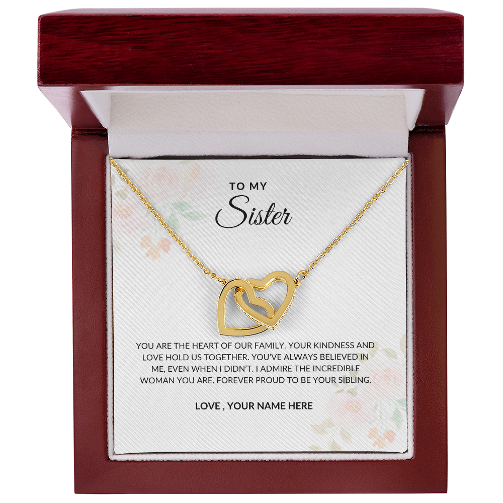 To My Sister – Forever Love Necklace Symbolizing Eternal Bond