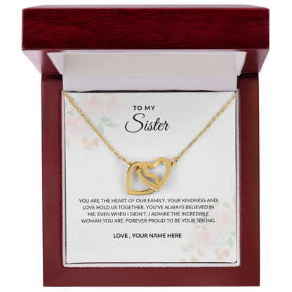 To My Sister – Forever Love Necklace Symbolizing Eternal Bond
