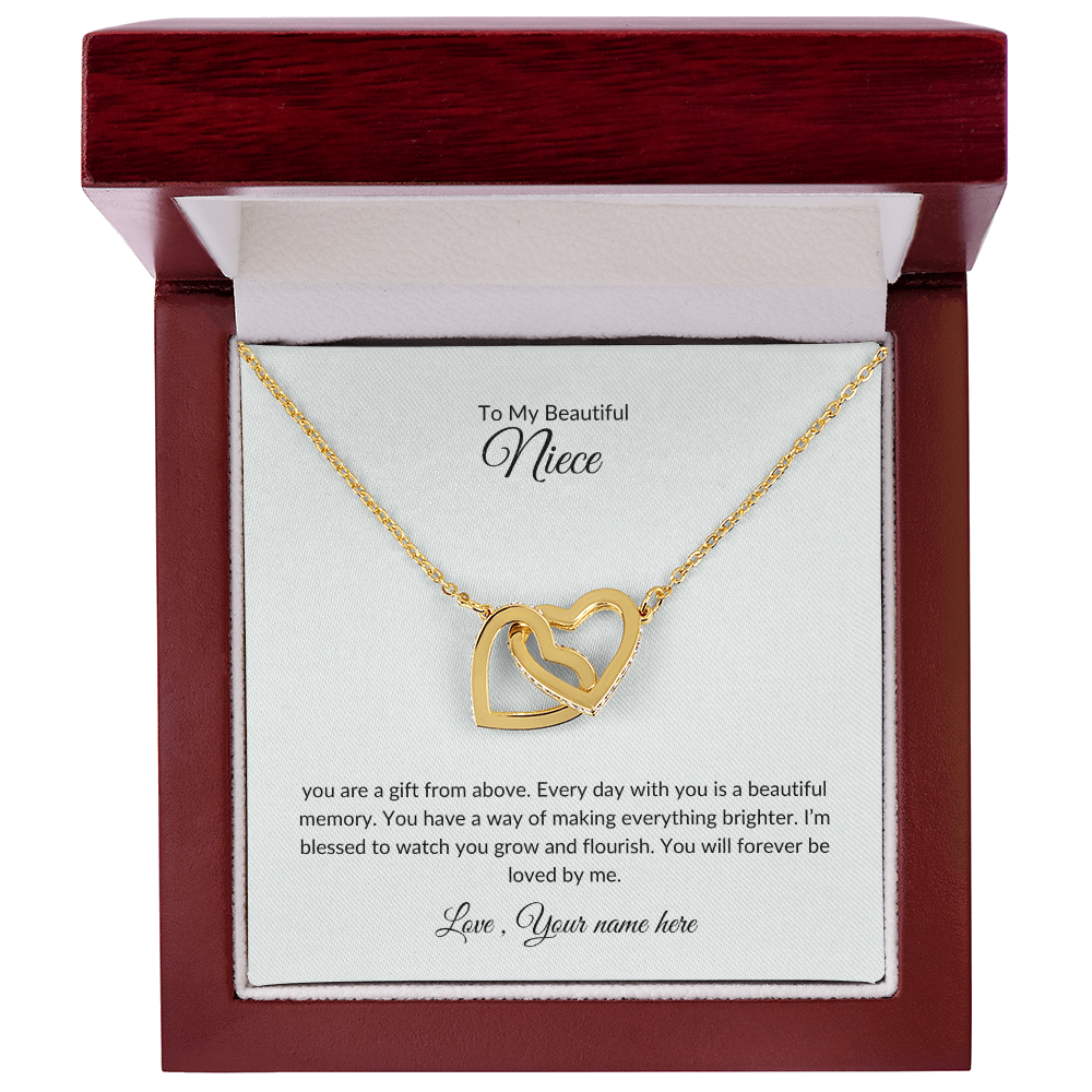 To My Niece – Sparkling Heart Necklace