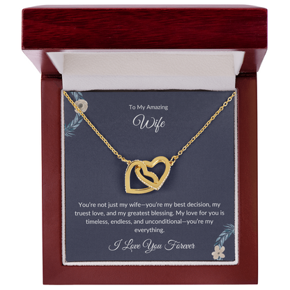 To My Beautiful Wife – Forever Love Necklace - Birthday Gift