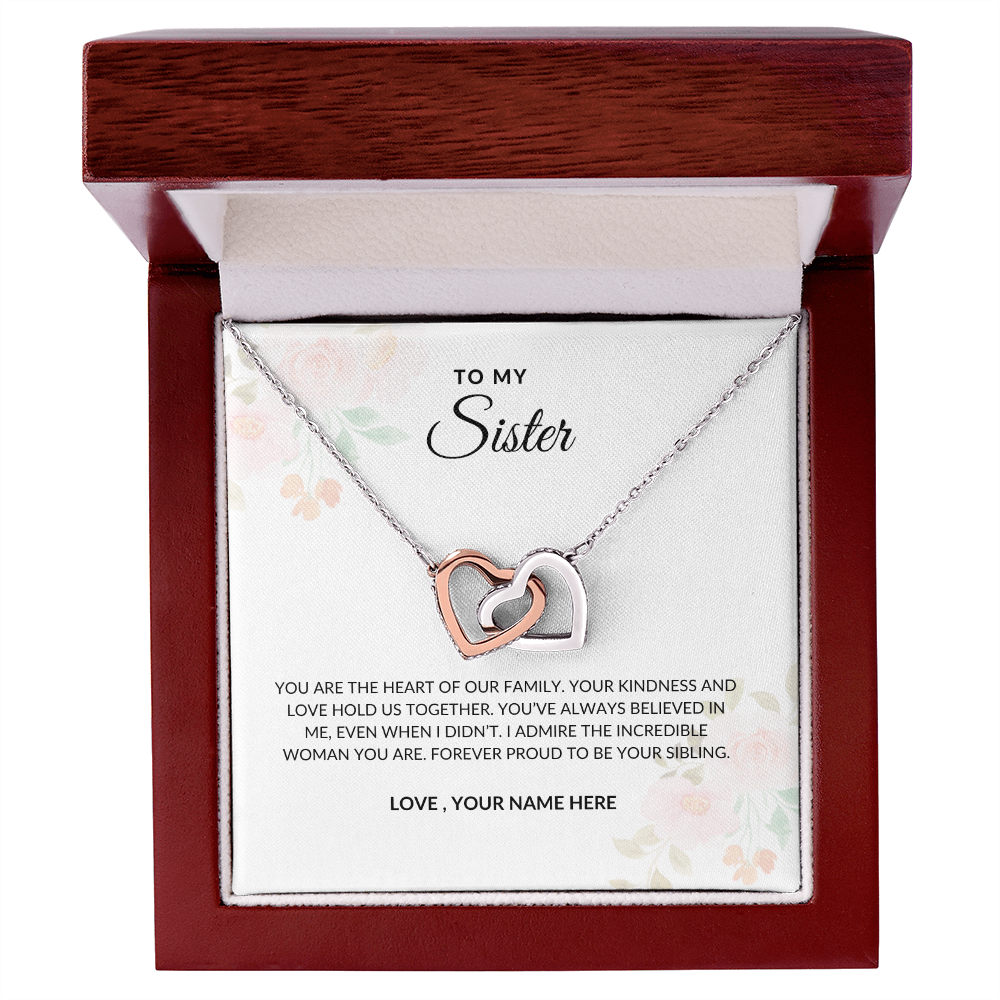 To My Sister – Forever Love Necklace Symbolizing Eternal Bond