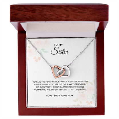 To My Sister – Forever Love Necklace Symbolizing Eternal Bond