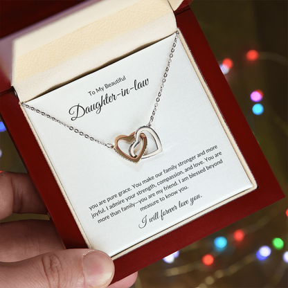 To My Daughter-in-Law - Heart Pendant with Elegant Gift Box