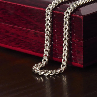 Cuban Link Chain Necklace 14K Gold finish Personalized Gift for Son prime Collection Hub