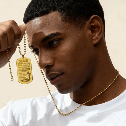 Personalized Engraved Dog Tag Necklace Custom Name Pendant 18K Gold Finish Jewelry Gift prime Collection Hub