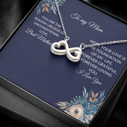 To My Mom – Forever Love Knot Necklace