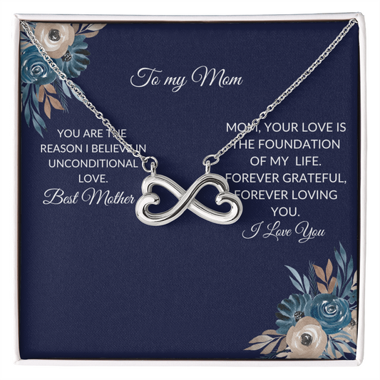To My Mom – Forever Love Knot Necklace