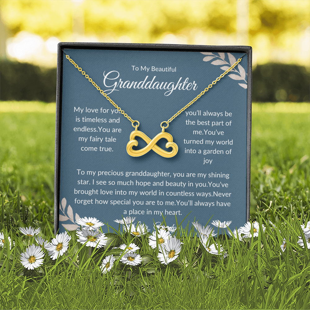 Granddaughter Necklace Gift – Forever Sparkle Pendant - Love Grandpa
