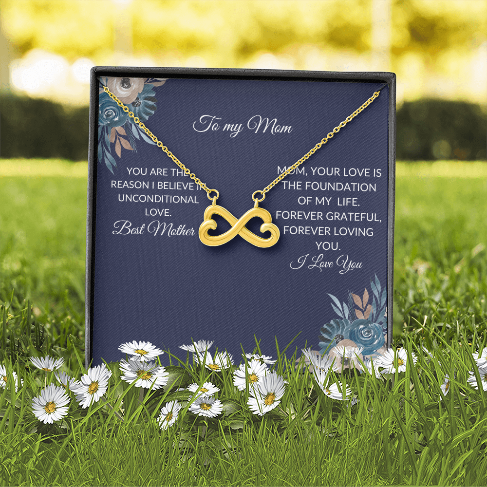 To My Mom – Forever Love Knot Necklace