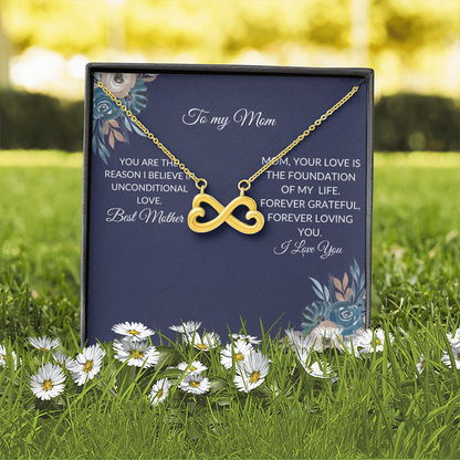 To My Mom – Forever Love Knot Necklace
