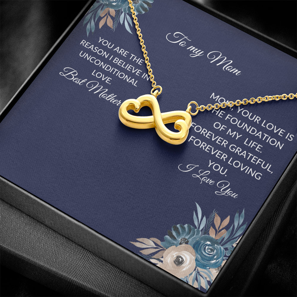 To My Mom – Forever Love Knot Necklace