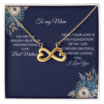 To My Mom – Forever Love Knot Necklace