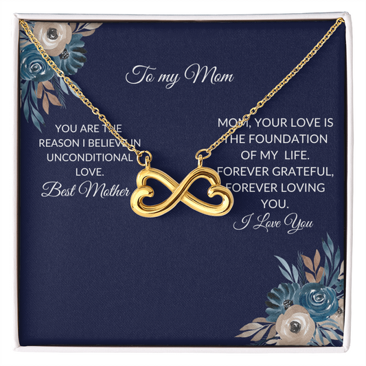 To My Mom – Forever Love Knot Necklace