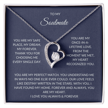 Soulmate Gift – Heart Pendant with Elegant Gift Box