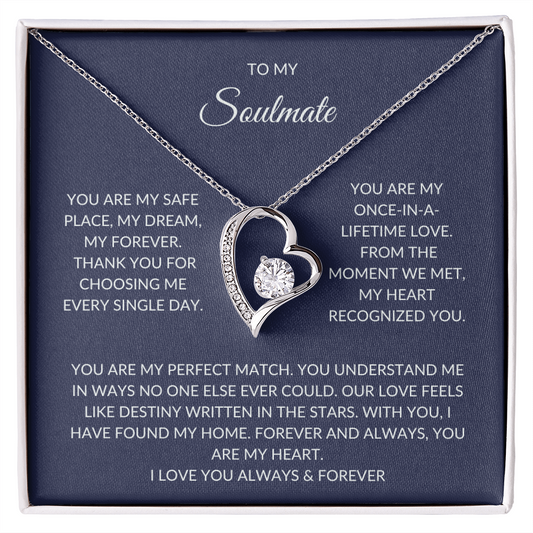 Soulmate Gift – Heart Pendant with Elegant Gift Box