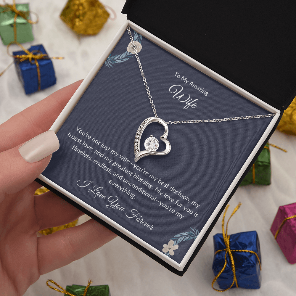 To My Beautiful Wife – Forever Love Necklace - Birthday Gift