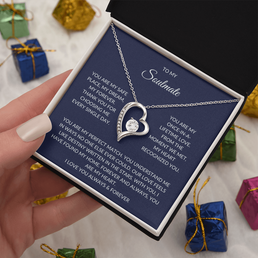 Soulmate Gift – Heart Pendant with Elegant Gift Box