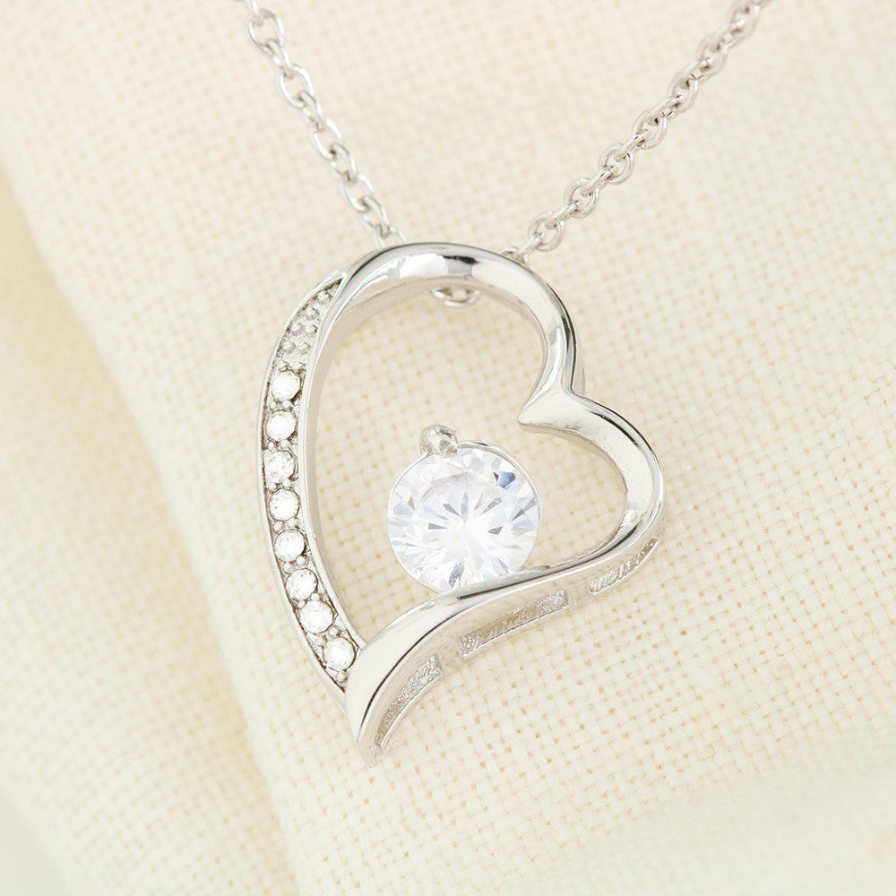 Daughter Birthday Gift – Heart Necklace with Loving Message from Dad
