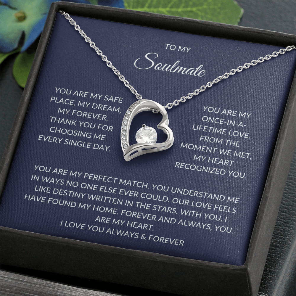 Soulmate Gift – Heart Pendant with Elegant Gift Box