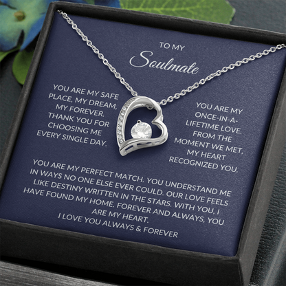 Soulmate Gift – Heart Pendant with Elegant Gift Box