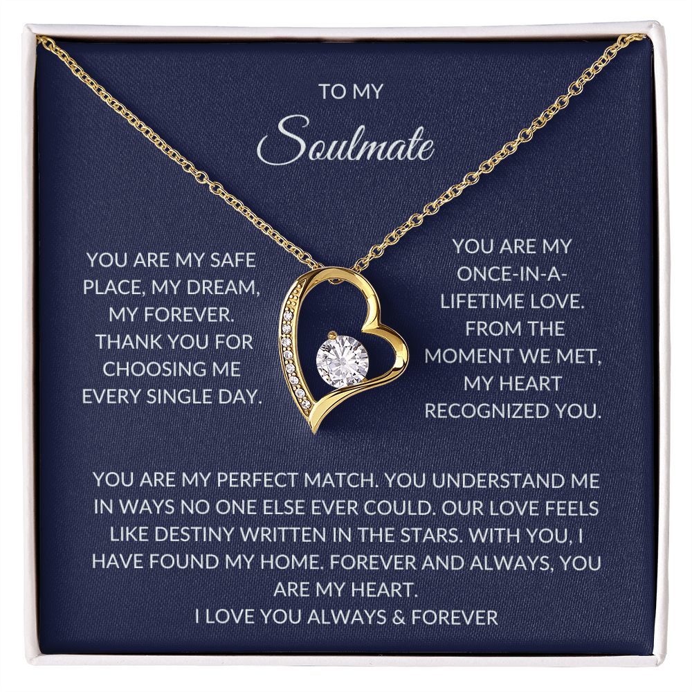 Soulmate Gift – Heart Pendant with Elegant Gift Box