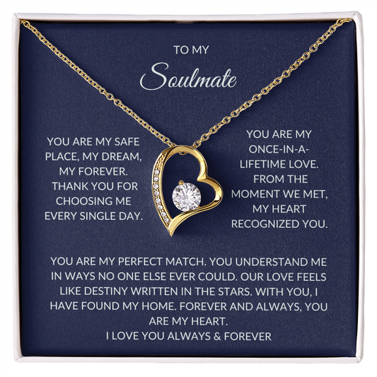 Soulmate Gift – Heart Pendant with Elegant Gift Box