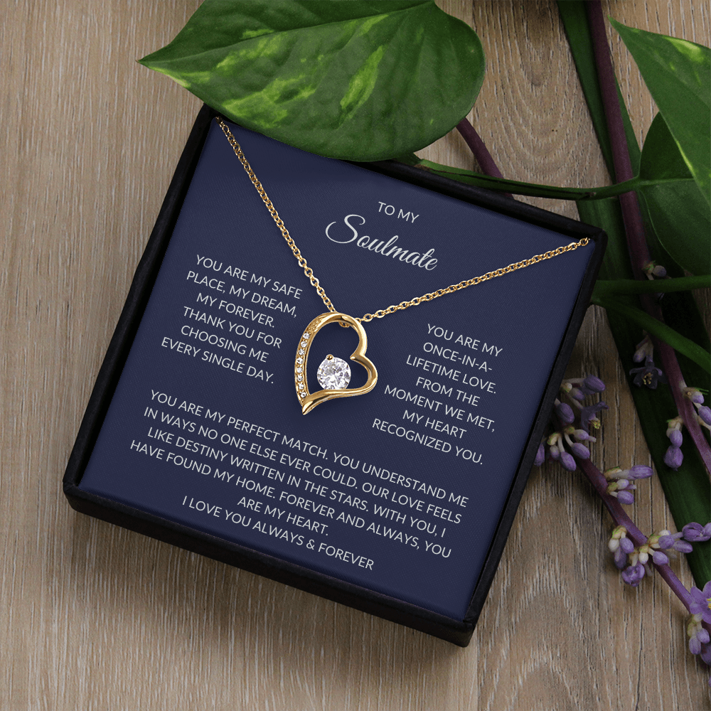 Soulmate Gift – Heart Pendant with Elegant Gift Box